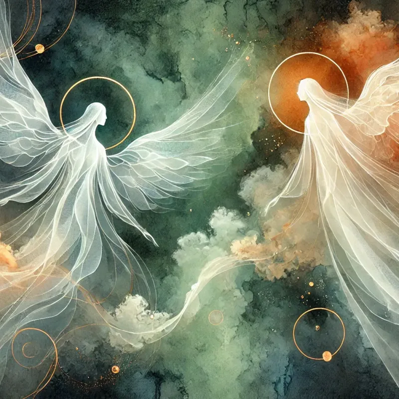 prinzip-gemeinschaft-geister-engel-spiritualismus-bild-2 spirituelle, abstrakte formen auf dunklem hintergrund, die den dienst der engel symbolisieren